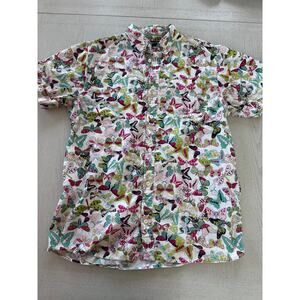 Zumiez Empyre Butterfly Button Down Shirt Playful Kidcore Preppy (Q)